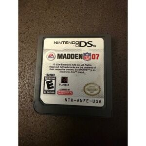 Madden NFL 07 Nintendo DS EA Sports Football Game Cartridge NTR-ANFE-USA